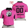CUSTOM NAME RACING - LIMITED EDITION - CAN AM - PINK 1 V2 - POLO SHIRT