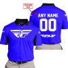 CUSTOM NAME RACING - LIMITED EDITION - FLY RACING- BLUE V2 - POLO SHIRT