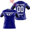 CUSTOM NAME RACING - LIMITED EDITION - FLY RACING- NAVY V2 - T-SHIRT