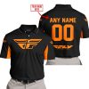 CUSTOM NAME RACING - LIMITED EDITION - FLY RACING- ORANGE - POLO SHIRT