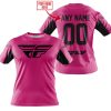 CUSTOM NAME RACING - LIMITED EDITION - FLY RACING- PINK 1 V2 - T-SHIRT