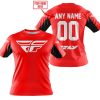 CUSTOM NAME RACING - LIMITED EDITION - FLY RACING- RED V2 - T-SHIRT