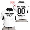 CUSTOM NAME RACING - LIMITED EDITION - FLY RACING- WHITE V2 - POLO SHIRT