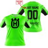 CUSTOM NAME RACING - LIMITED EDITION - HUSQVARNA - GREEN V2 - T-SHIRT