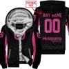 CUSTOM NAME RACING - LIMITED EDITION - HUSQVARNA - PINK 1 - FLEECE ZIP HOODIE