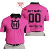 CUSTOM NAME RACING - LIMITED EDITION - HUSQVARNA - PINK 1 V2 - POLO SHIRT