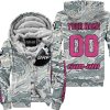 LIMITED EDITION PRODUCTS - US AIR PORCE - CAN AM RACING - CUSTOM NAME - PINK 1 - FLEECE ZIP HOODIE