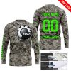 LIMITED EDITION PRODUCTS  - US ARMY - CAN AM RACING - CUSTOM NAME - GREEN - JERSEY