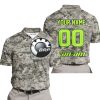LIMITED EDITION PRODUCTS  - US ARMY - CAN AM RACING - CUSTOM NAME - GREEN 1 - POLO SHIRT