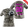 LIMITED EDITION PRODUCTS  - US ARMY - CAN AM RACING - CUSTOM NAME - PINK - T-SHIRT