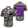 LIMITED EDITION PRODUCTS  - US ARMY - CAN AM RACING - CUSTOM NAME - PURPLE - BUTTON SHIRT
