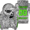 LIMITED EDITION PRODUCTS - US ARMY V1 - CAN AM RACING - CUSTOM NAME - GREEN - FLEECE ZIP HOODIE