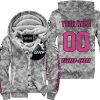 LIMITED EDITION PRODUCTS - US ARMY V1 - CAN AM RACING - CUSTOM NAME - PINK 1 - FLEECE ZIP HOODIE