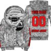 LIMITED EDITION PRODUCTS - US ARMY V1 - CAN AM RACING - CUSTOM NAME - RED - FLEECE ZIP HOODIE