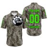 LIMITED EDITION PRODUCTS - US ARMY V2 - CAN AM RACING - CUSTOM NAME - GREEN - BUTTON SHIRT