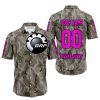 LIMITED EDITION PRODUCTS - US ARMY V2 - CAN AM RACING - CUSTOM NAME - PINK - BUTTON SHIRT