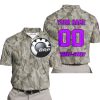 LIMITED EDITION PRODUCTS - US ARMY V2 - CAN AM RACING - CUSTOM NAME - PURPLE - POLO SHIRT