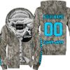 LIMITED EDITION PRODUCTS - US ARMY V2 - CAN AM RACING - CUSTOM NAME - SKY BLUE - FLEECE ZIP HOODIE