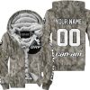LIMITED EDITION PRODUCTS - US ARMY V2 - CAN AM RACING - CUSTOM NAME - WHITE - FLEECE ZIP HOODIE