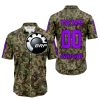 LIMITED EDITION PRODUCTS - US ARMY V3 - CAN AM RACING - CUSTOM NAME - PURPLE - BUTTON SHIRT