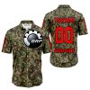 LIMITED EDITION PRODUCTS - US ARMY V3 - CAN AM RACING - CUSTOM NAME - RED - BUTTON SHIRT