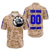 LIMITED EDITION PRODUCTS - US MARINE - CAN AM RACING - CUSTOM NAME - BLUE - BUTTON SHIRT