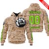 LIMITED EDITION PRODUCTS - US MARINE - CAN AM RACING - CUSTOM NAME - GREEN 1