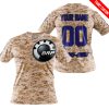 LIMITED EDITION PRODUCTS - US MARINE - CAN AM RACING - CUSTOM NAME - NAVY - T-SHIRT