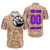 LIMITED EDITION PRODUCTS - US MARINE - CAN AM RACING - CUSTOM NAME - PURPLE - BUTTON SHIRT