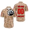 LIMITED EDITION PRODUCTS - US MARINE - CAN AM RACING - CUSTOM NAME - RED - BUTTON SHIRT
