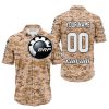 LIMITED EDITION PRODUCTS - US MARINE - CAN AM RACING - CUSTOM NAME - WHITE - BUTTON SHIRT