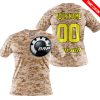 LIMITED EDITION PRODUCTS - US MARINE - CAN AM RACING - CUSTOM NAME - YELLOW - T-SHIRT