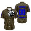 LIMITED EDITION PRODUCTS - US MARINE V1 - CAN AM RACING - CUSTOM NAME - BLUE - BUTTON SHIRT