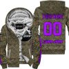 LIMITED EDITION PRODUCTS - US MARINE V1 - CAN AM RACING - CUSTOM NAME - PURPLE - FLEECE ZIP HOODIE