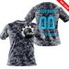 LIMITED EDITION PRODUCTS - US NAVY - CAN AM RACING - CUSTOM NAME - SKY BLUE - T-SHIRT