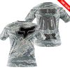 LIMITED EDITION PRODUCTS - US AIR PORCE - FOX RACING - CUSTOM NAME - GREY - T-SHIRT