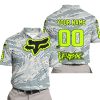LIMITED EDITION PRODUCTS - US AIR PORCE - FOX RACING - CUSTOM NAME - NEON - POLO SHIRT