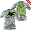 LIMITED EDITION PRODUCTS - US AIR PORCE - FOX RACING - CUSTOM NAME - NEON - T-SHIRT