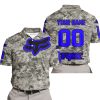 LIMITED EDITION PRODUCTS - US ARMY - FOX RACING - CUSTOM NAME - BLUE - POLO SHIRT