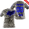 LIMITED EDITION PRODUCTS - US ARMY - FOX RACING - CUSTOM NAME - BLUE - T-SHIRT