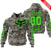 LIMITED EDITION PRODUCTS - US ARMY - FOX RACING - CUSTOM NAME - GREEN