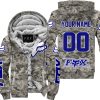 LIMITED EDITION PRODUCTS - US ARMY - FOX RACING - CUSTOM NAME - NAVY - FLEECE ZIP HOODIE