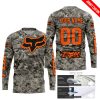 LIMITED EDITION PRODUCTS - US ARMY - FOX RACING - CUSTOM NAME - ORANGE - JERSEY