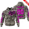 LIMITED EDITION PRODUCTS - US ARMY - FOX RACING - CUSTOM NAME - PINK