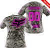 LIMITED EDITION PRODUCTS - US ARMY - FOX RACING - CUSTOM NAME - PINK - T-SHIRT