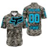 LIMITED EDITION PRODUCTS - US ARMY - FOX RACING - CUSTOM NAME - SKY BLUE - BUTTON SHIRT