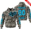 LIMITED EDITION PRODUCTS - US ARMY - FOX RACING - CUSTOM NAME - SKY BLUE