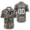 LIMITED EDITION PRODUCTS - US ARMY - FOX RACING - CUSTOM NAME - WHITE - BUTTON SHIRT