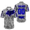 LIMITED EDITION PRODUCTS - US ARMY V1 - FOX RACING - CUSTOM NAME - BLUE - BUTTON SHIRT