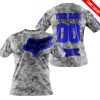 LIMITED EDITION PRODUCTS - US ARMY V1 - FOX RACING - CUSTOM NAME - BLUE - T-SHIRT